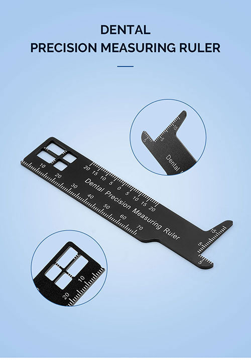 Dental Precision Measuring Ruler Span Measure Scale Endodontic Instrum