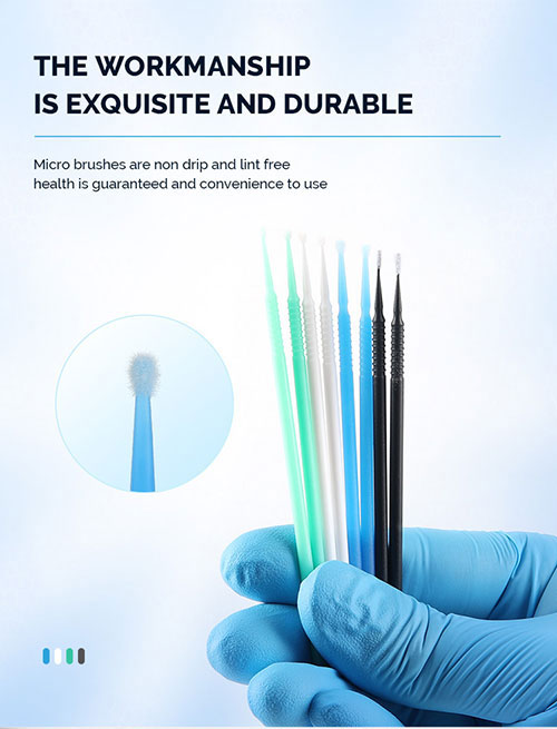 Disposable Dental Micro Applicator Brushes Regular /Fine/ Super Fine/ Extra fine 100pcs/Barrel - azdentall.com
