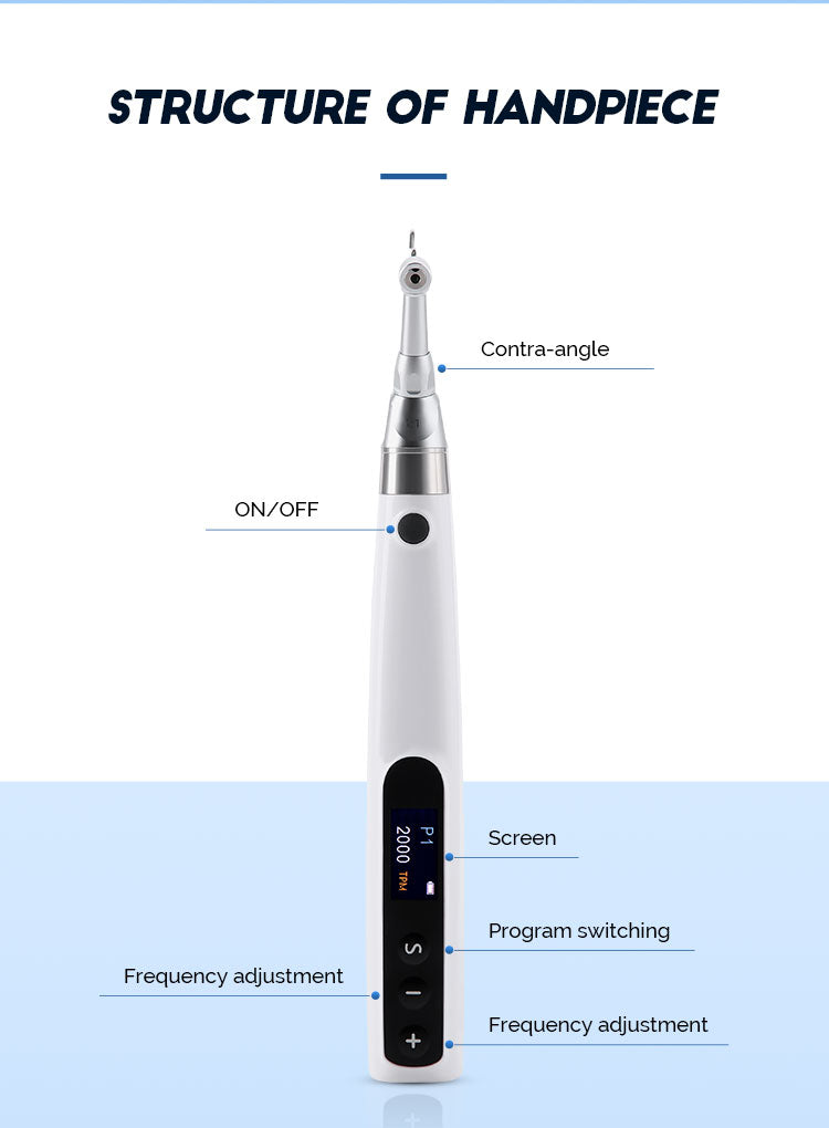 Dental Wireless Electric Orthodontic Handpiece Interproximal System Prophy Motor & 5pcs Strips - azdentall.com