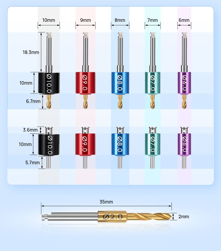 Dental Drill Guide and Implant Positioning Kit Spacing Drill Bit Kit - azdentall.com