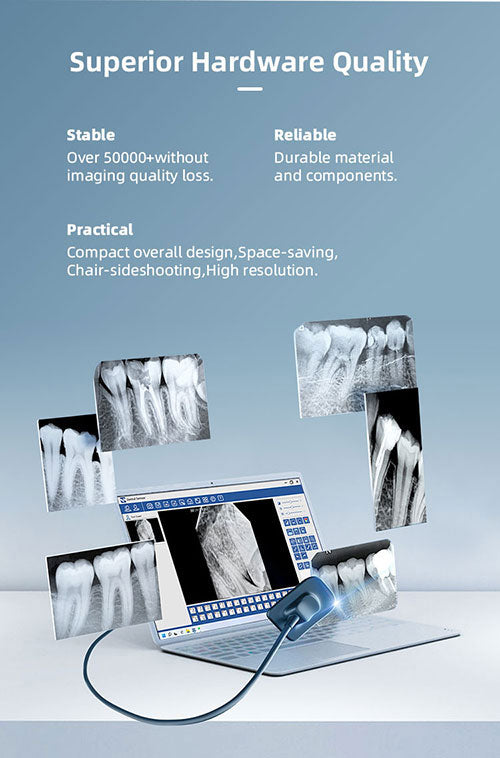 Dental X-Ray Digital Sensor Intraoral HD Image With Software Achieve Multi-machine Sharing S1/S2 - azdentall.com