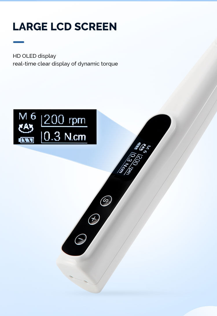 AZDENT Dental Wireless Endodontic Motor Root Canal Treatment With 16:1 Electric Contra Angle 9 Programs - azdentall.com