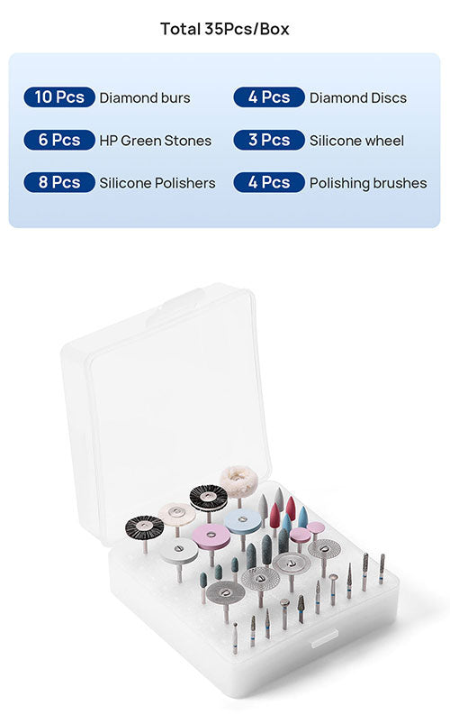 Dental Lab Composite Polishing Resin Ceramics Porcelain Kit