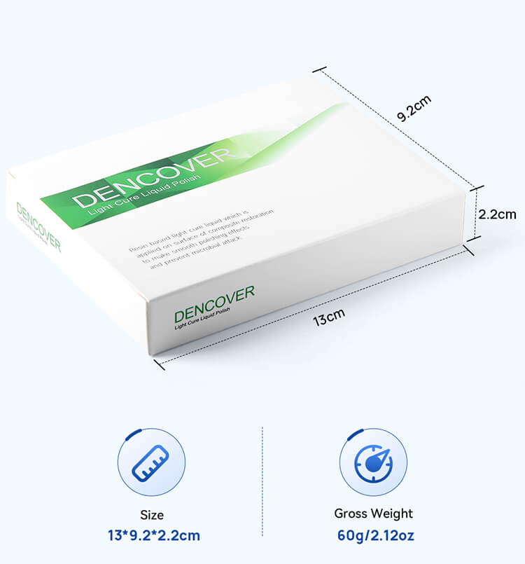 Стоматологическая полировальная жидкость Dental DENCOVER Light Cure с набором кисточек 3,0 мл /бутылка - azdentall.com Dental DENCOVER Light Cure Liquid Polish with Brush Kit 3.0ml /Bottle - azdentall.com
