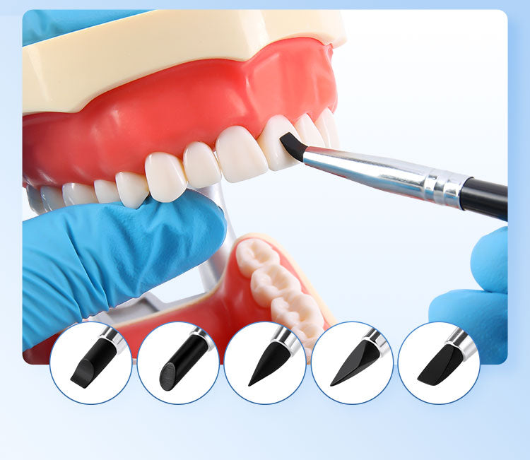 Dental Porcelain Brush Pen Composite Cement Porcelain Silicone Shaping Smoothing Removing 5pcs/Bag - azdentall.com