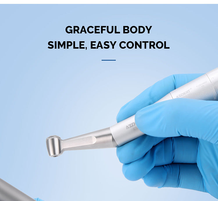 AZDENT Dental High and Low Speed Handpiece Kit Stainless Body Shadowless LED E-generator 2/4 Holes - azdentall.com