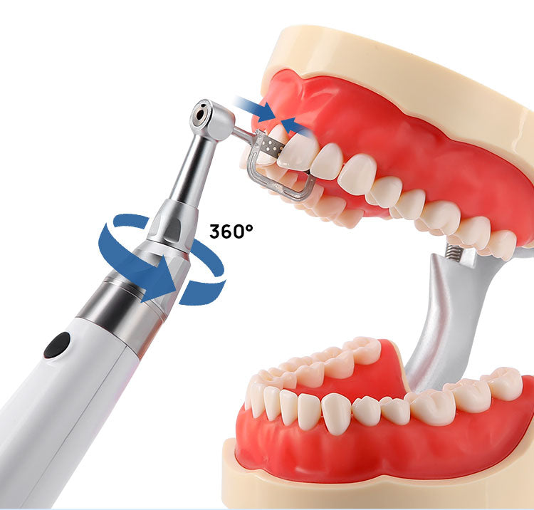 Dental Wireless Electric Orthodontic Handpiece Interproximal System Prophy Motor & 5pcs Strips - azdentall.com