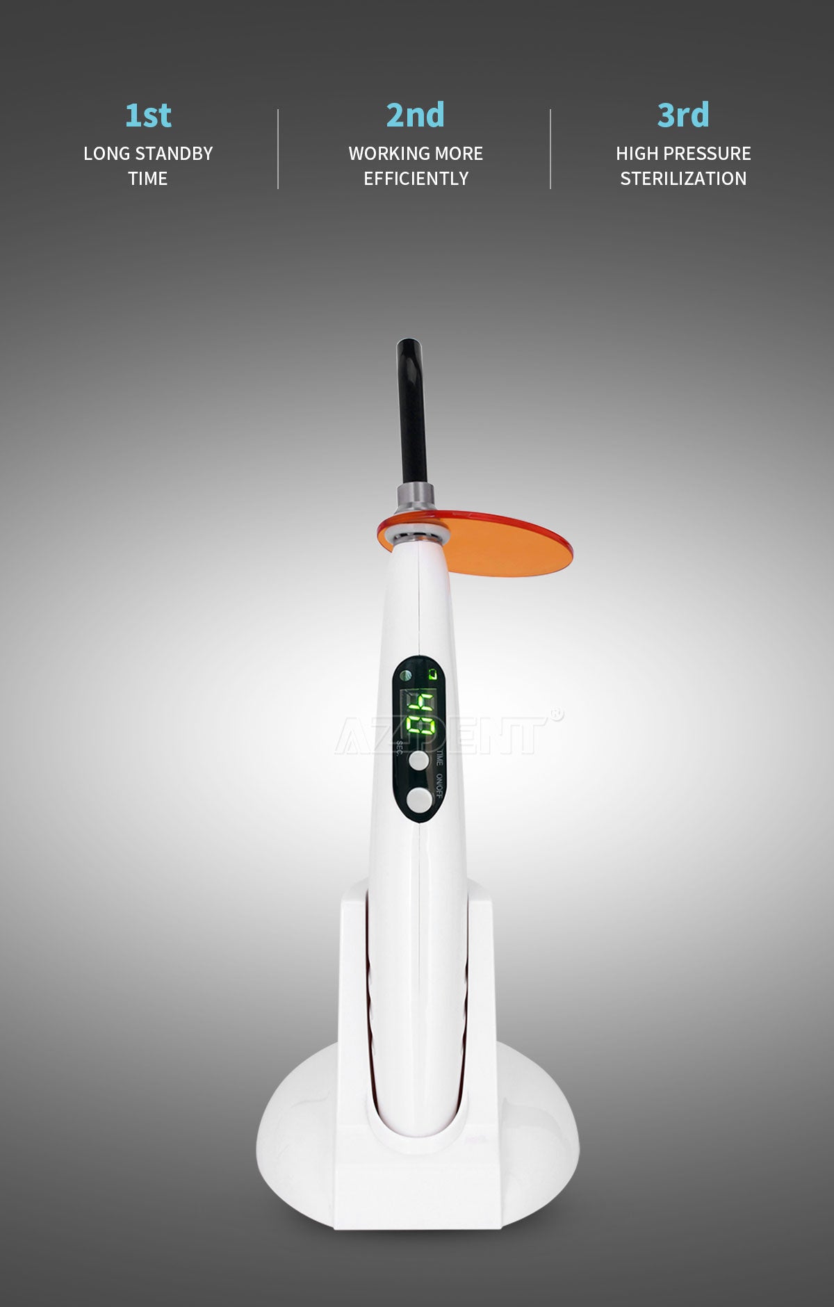 Dental 5W Wireless Curing Light 1500mw - Germaphobix