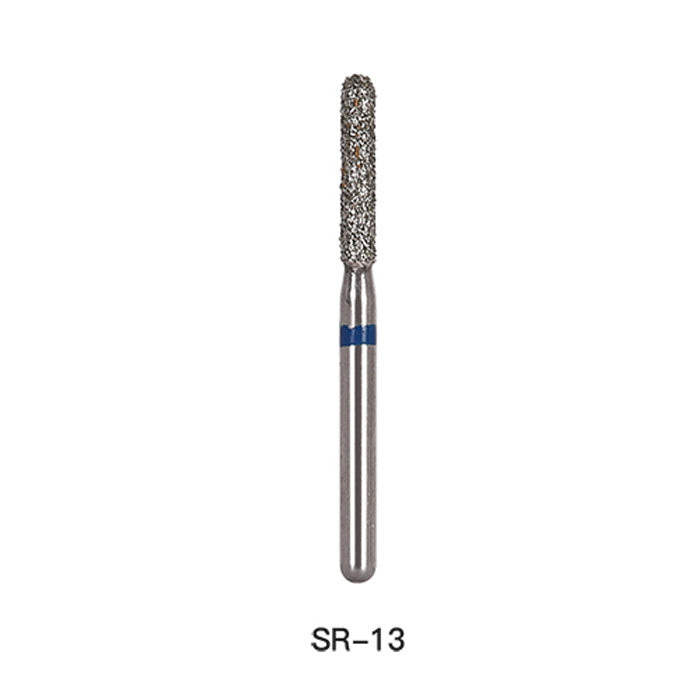 AZDENT Diamond Bur SR Series Full Size Round End Cylinder 5pcs/Pack