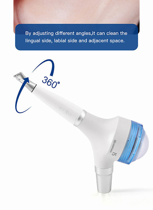 AZDENT Dental Air Polisher Prophy Teeth Whitening A1S Detachable 360° Rotating Handpiece With 4 Holes Quick Coupler-azdentall.com