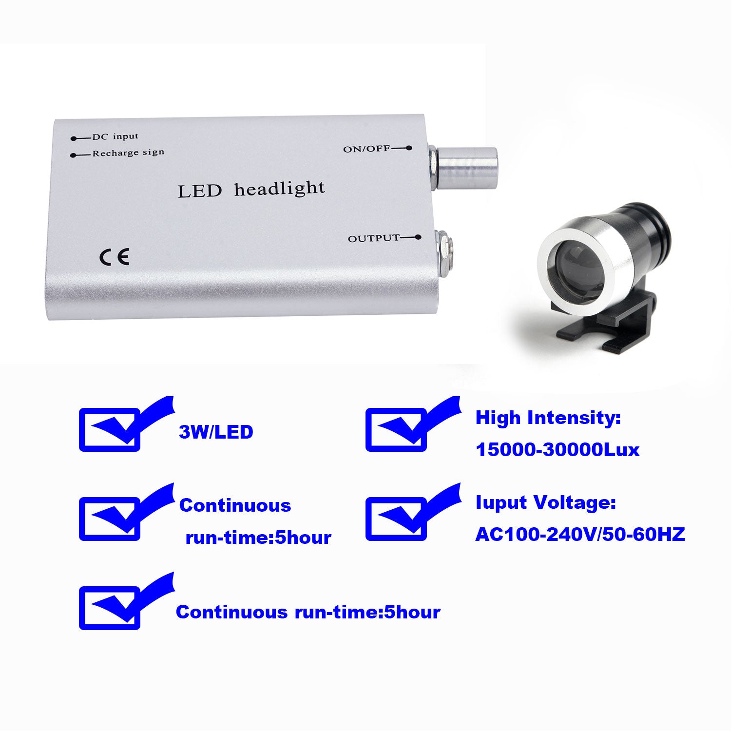 AZDENT 20:1 Reduction Implant Latch Contra Angle Handpiece