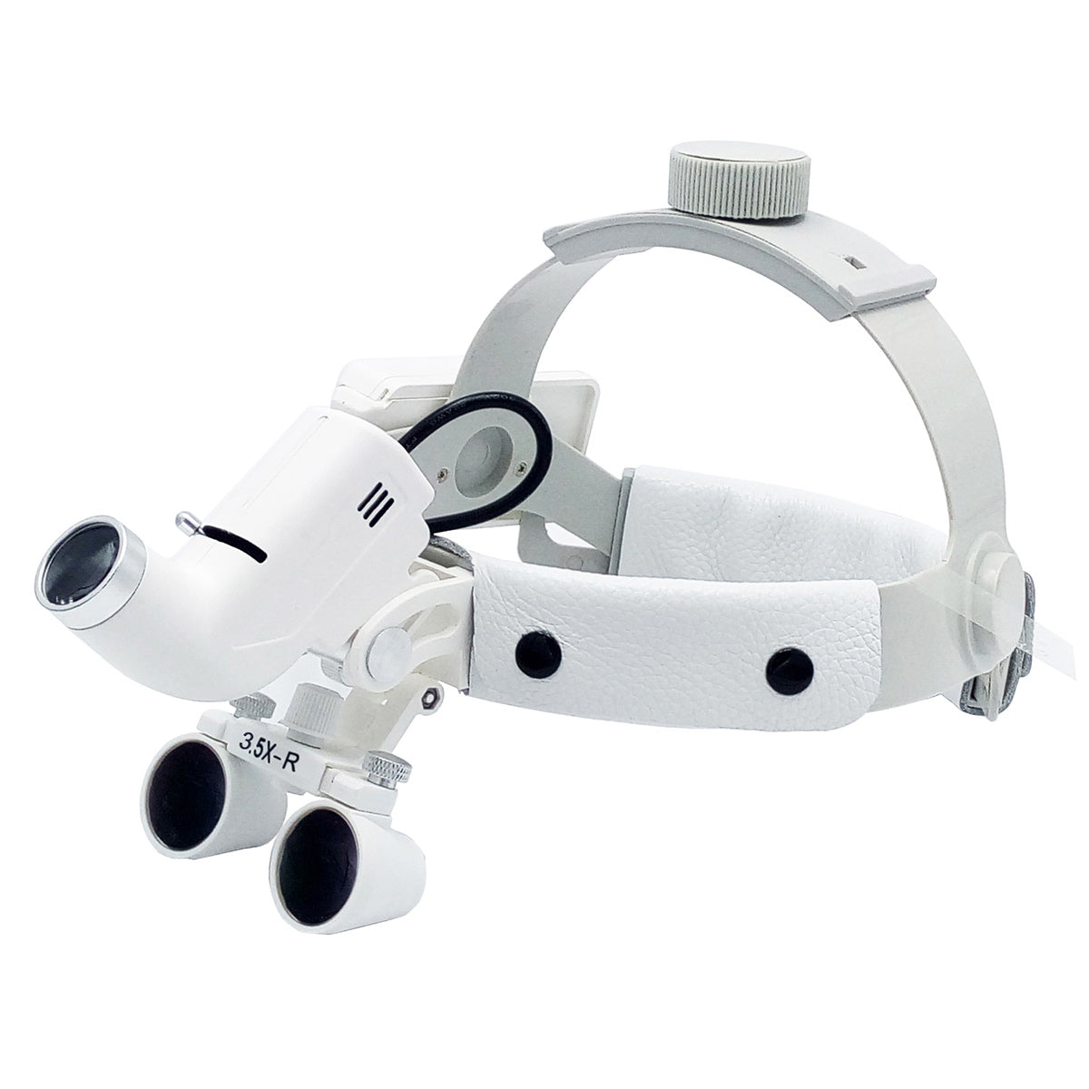 1.0X-3.5X Illuminated Helmet Head Magnifier Headband Surgical