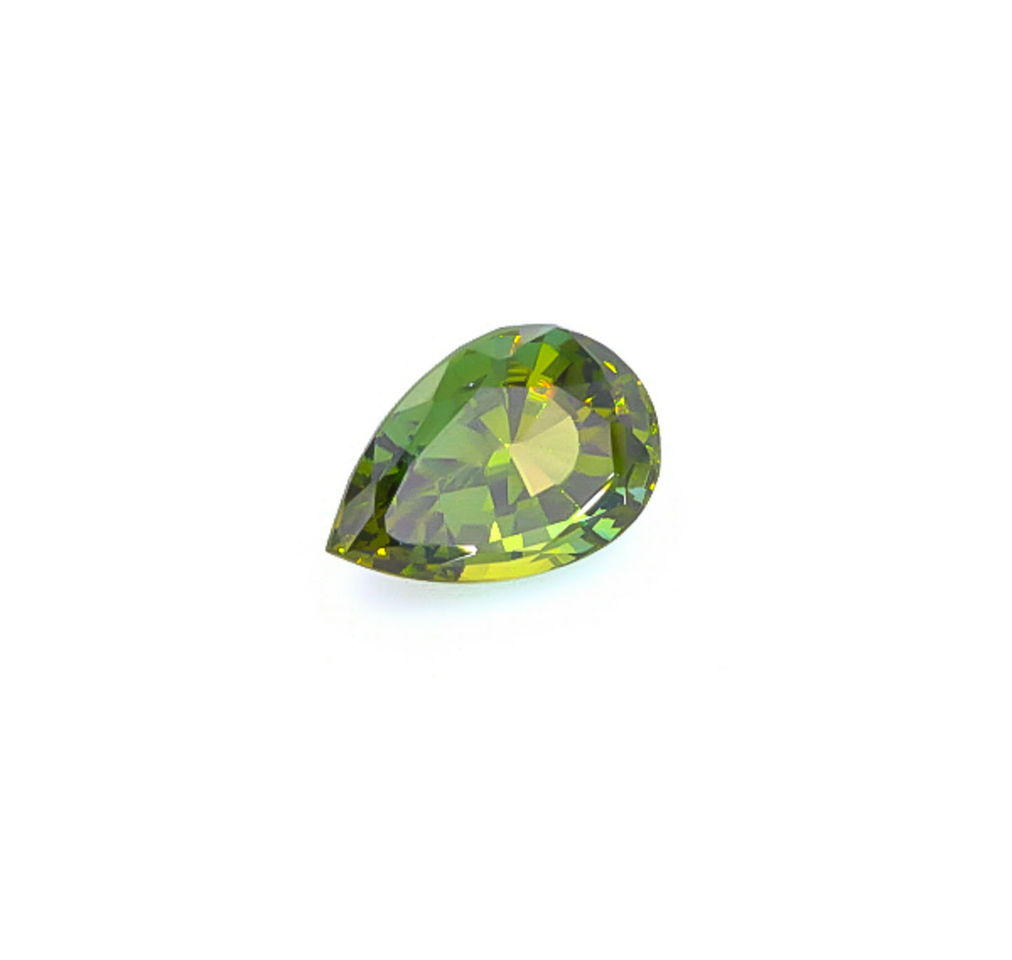 Load image into Gallery viewer, Natural Unheated Green Zoisite Pear Shape 6.96 Carats With GIA Report
