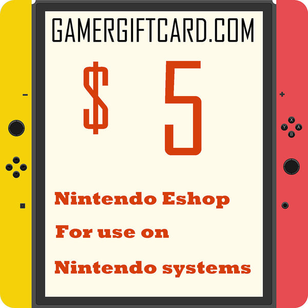 nintendo gift card $5