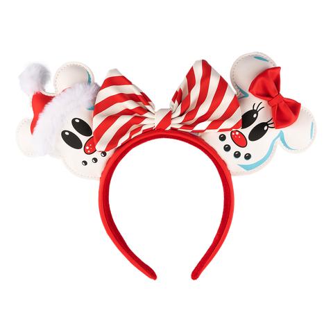 Loungefly Disney Snowman Mickey & Minnie Ears Headband
