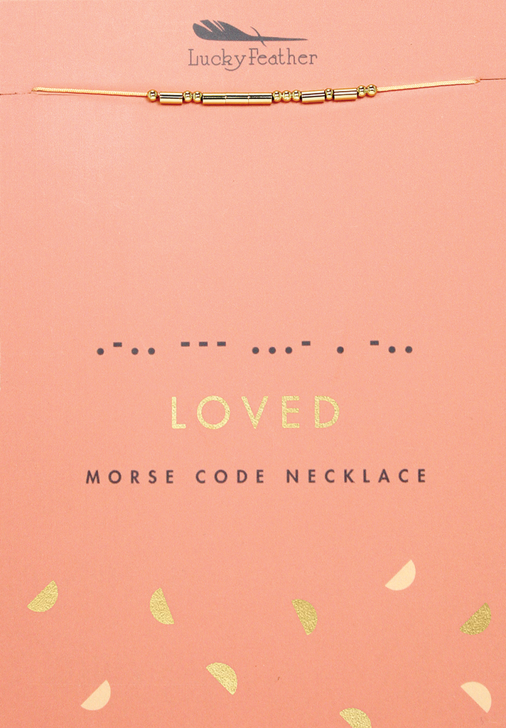 Peace Be With You Morse Code Necklace - Modern Faith Based Jewelry – My  Saint My Hero