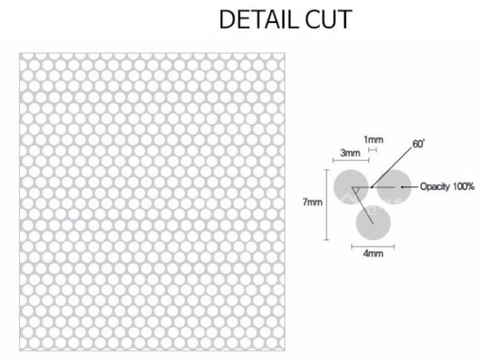 White Dot Decorative Privacy Window Film - Luzenandco