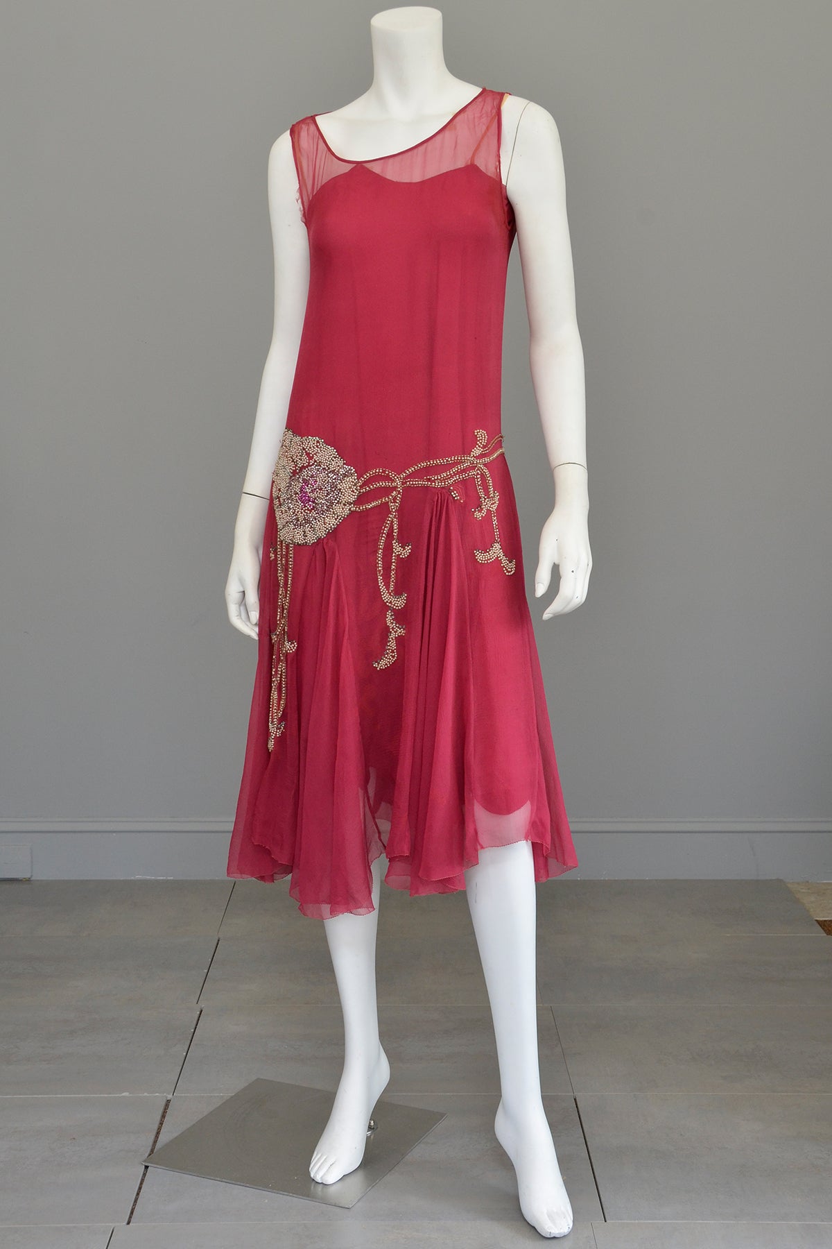 1920s chiffon dress