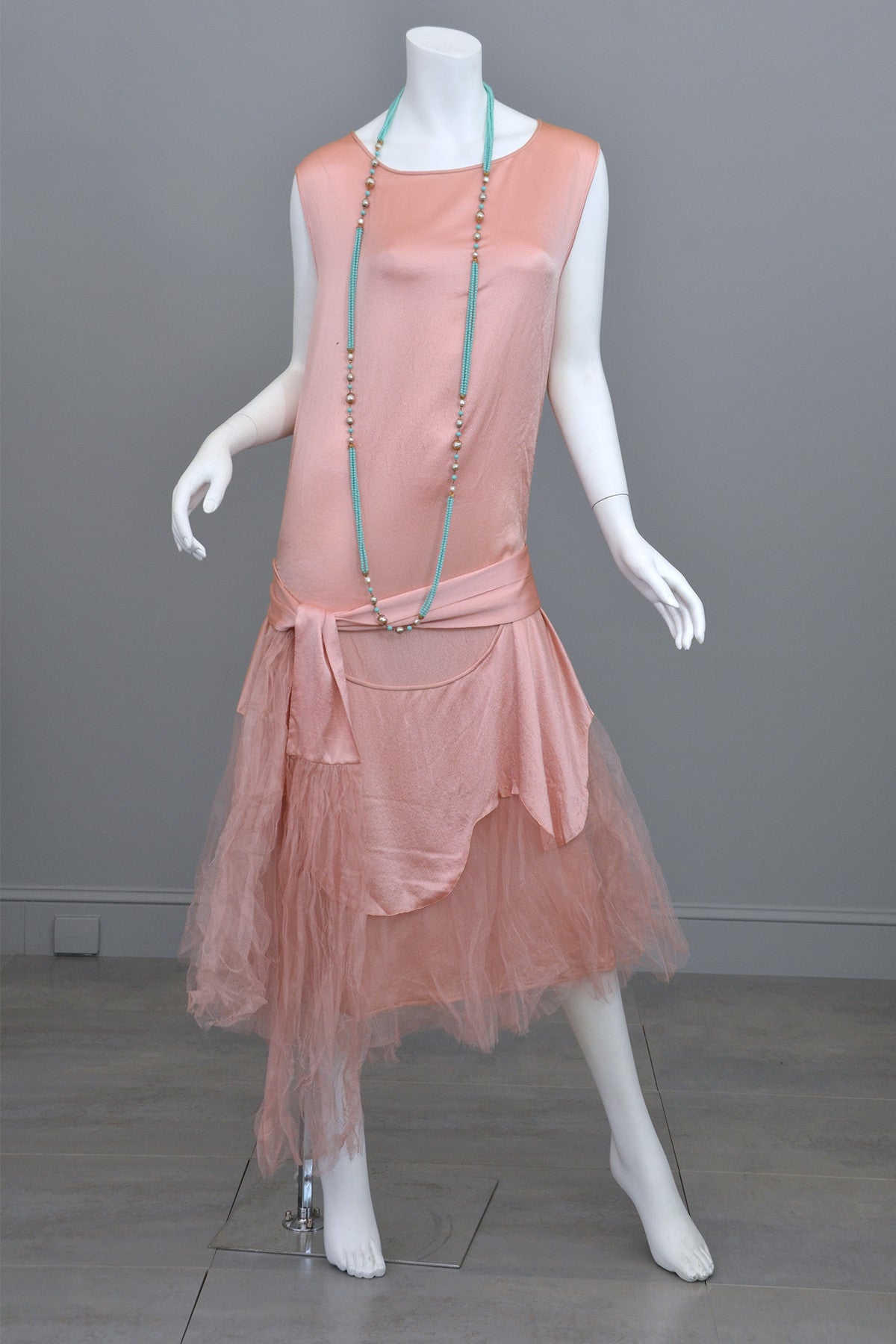 satin flapper dress