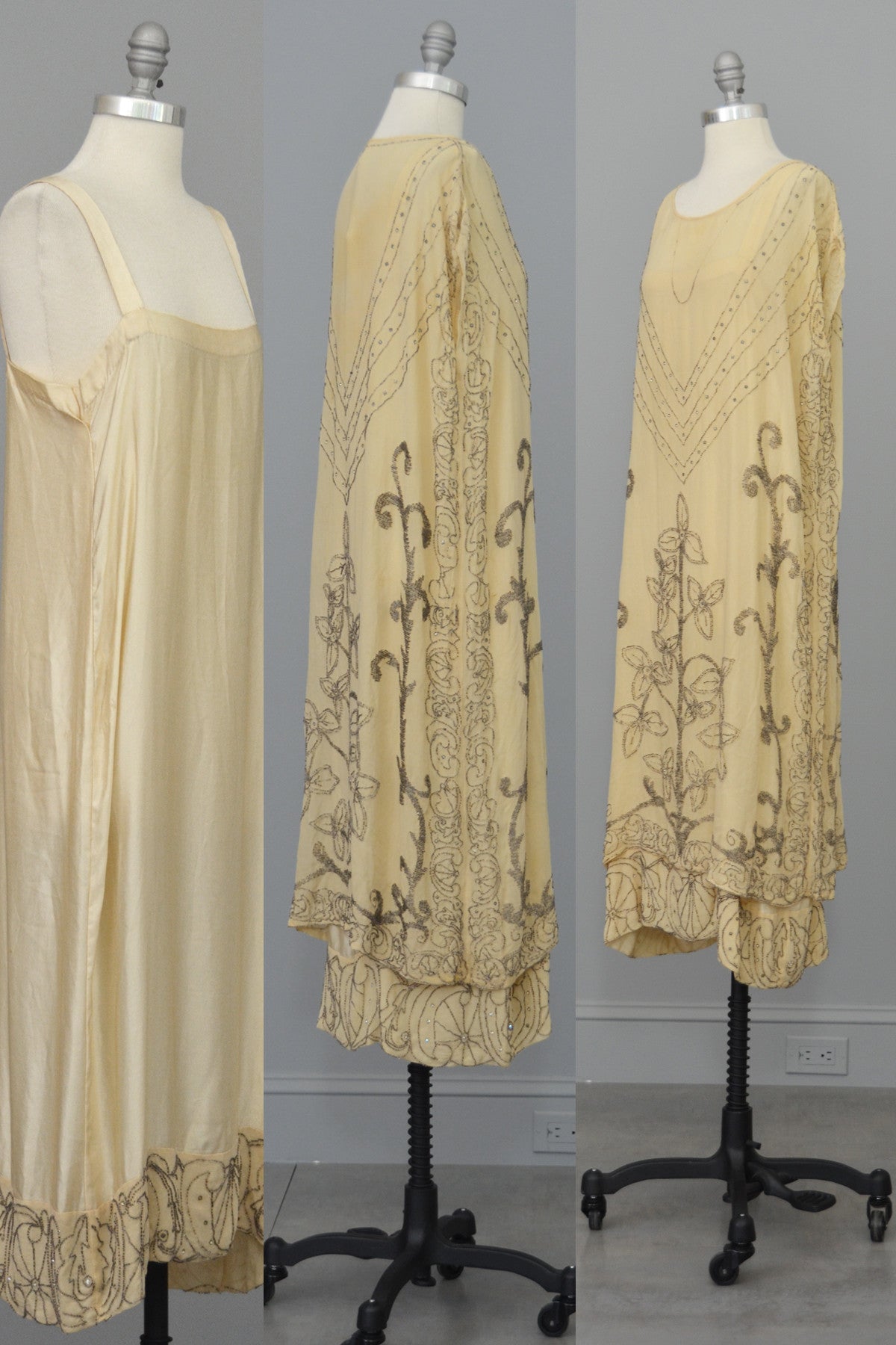 silk 1920s dress