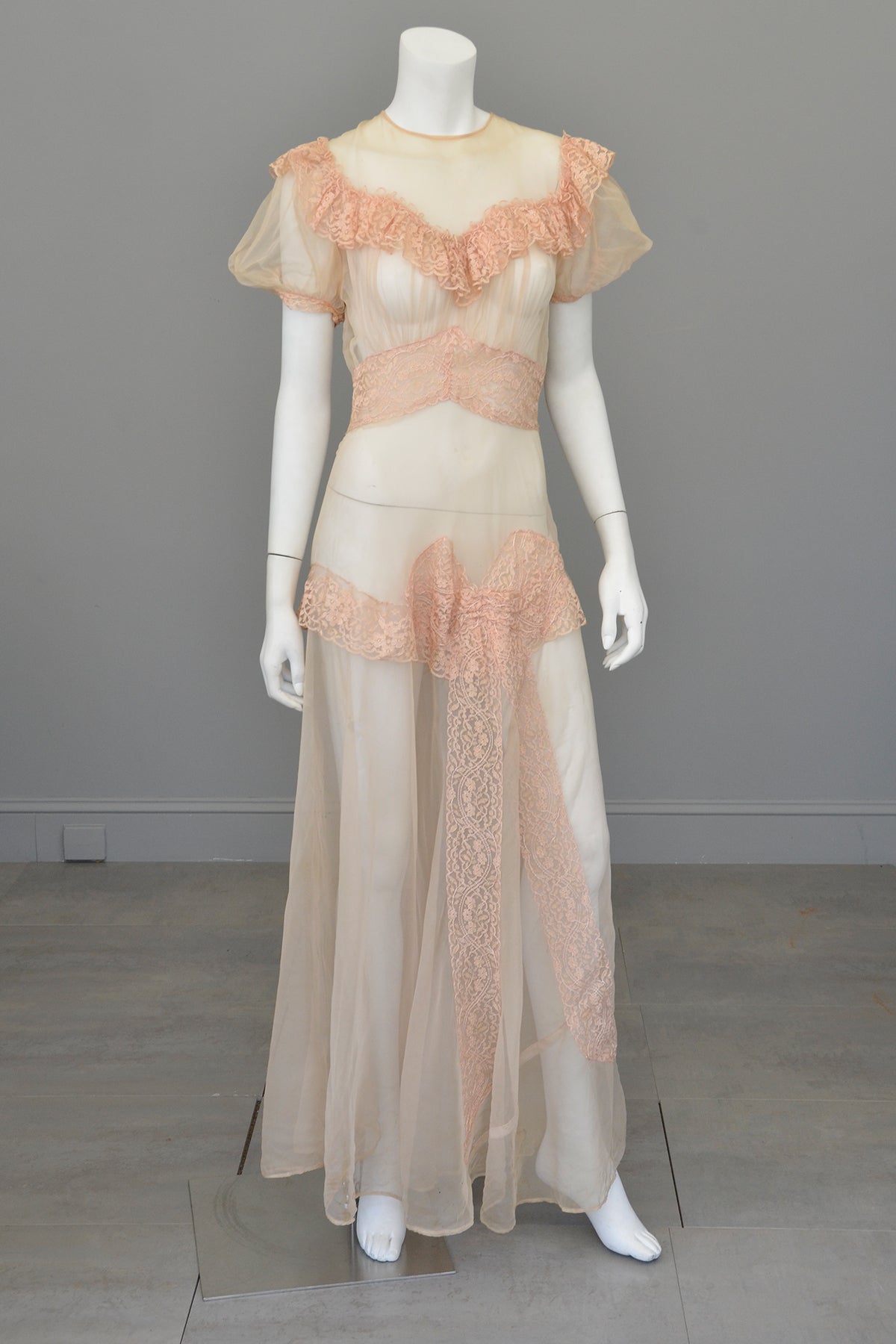 netted gown designs