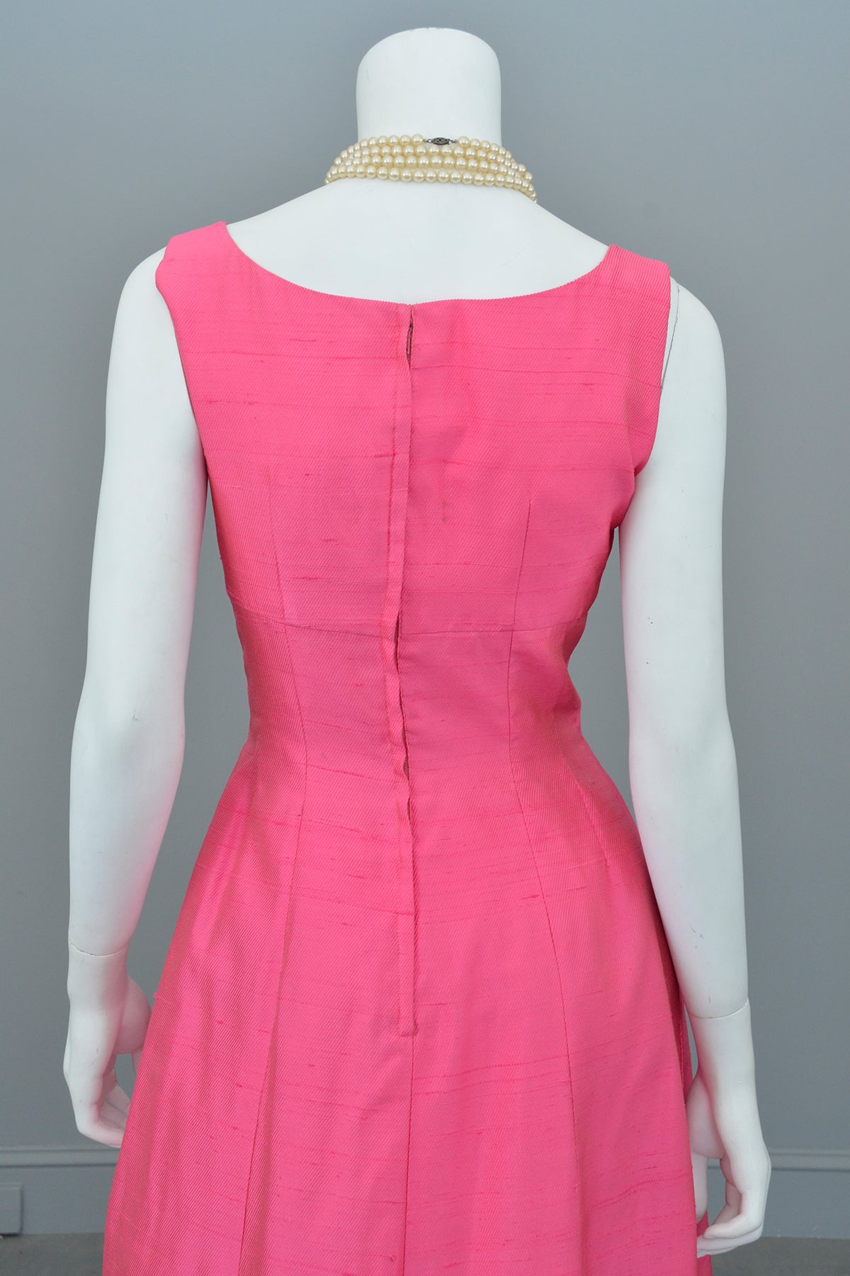 1960s Hot Pink Empire Wiggle Dress with Matching Bow Bolero ...