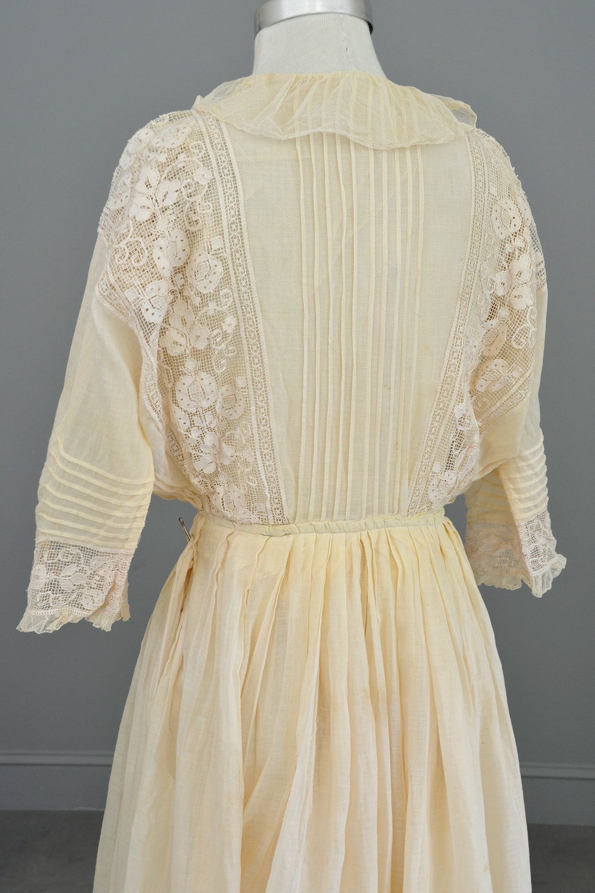 Edwardian Dress with Needlepoint Trim and Tiered Bell Skirt ...