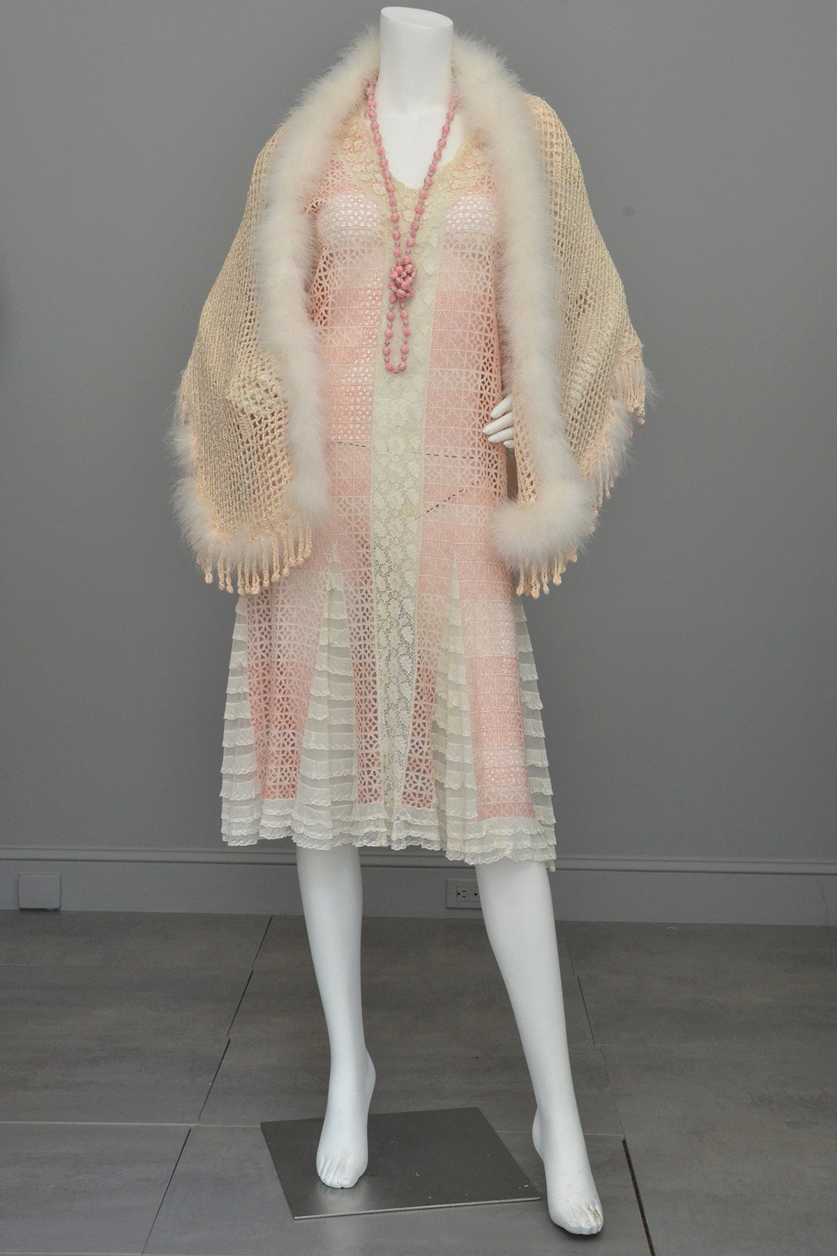 1920s feather dress