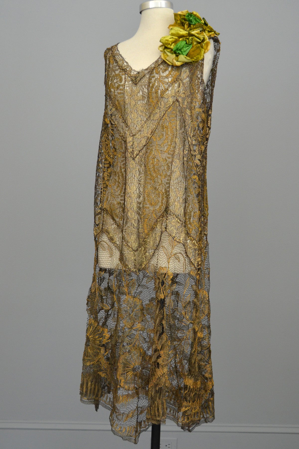 antique flapper dress