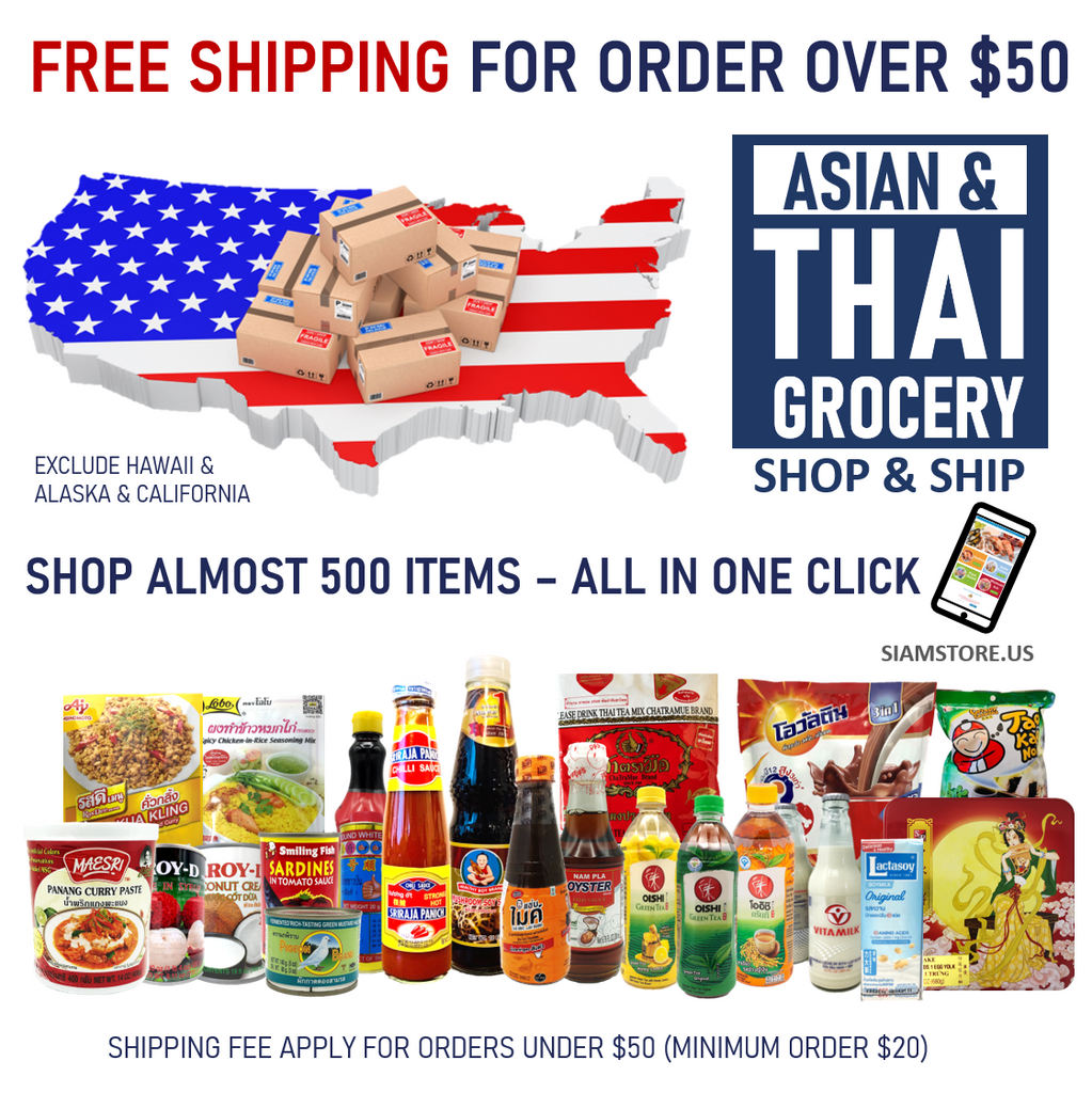 Free Shipping Thai & Asian Grocery Anywhere in the U.S. – Siam Store - Thai  & Asian Food Market