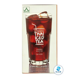 Authentic Thai Iced Tea + Tea Filter, Flavored Black Tea - Wangderm (7.06 oz-Net Wt 9.4 oz) ชาไทยพร้อมที่กรอง วังเดิม shippable Wang Derm