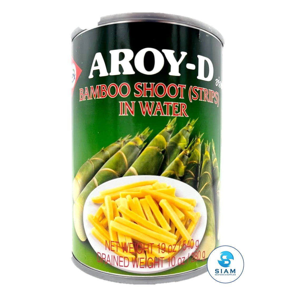 Bamboo Shoot (Strips) In Water - Aroy-D (19 Oz-Net Wt 22.7 Oz) หน่อไม้ ...