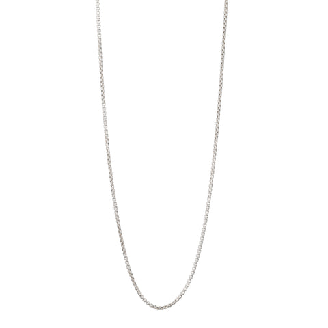 Medium Box Chain Necklace - Sterling Silver