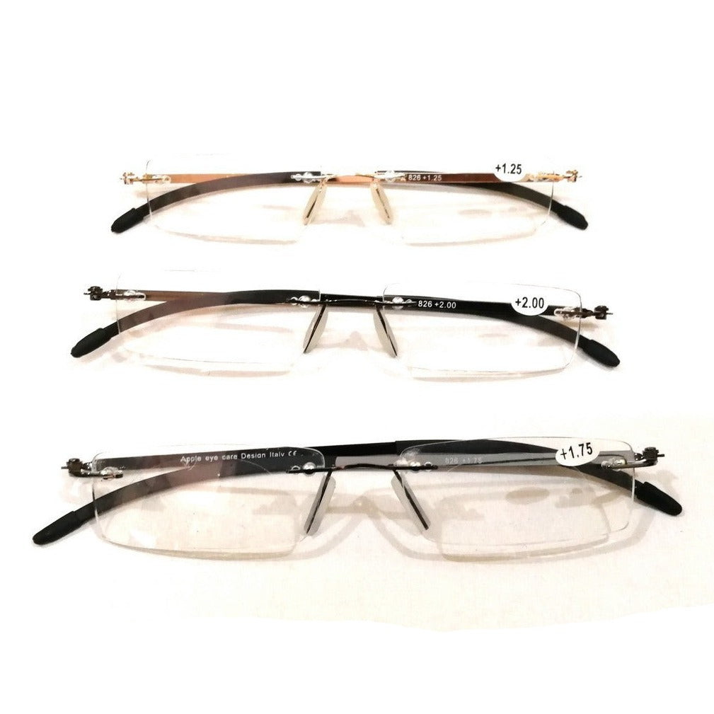 Buy Premium Lightweight Slim Rimless Reading Glasses Online in India