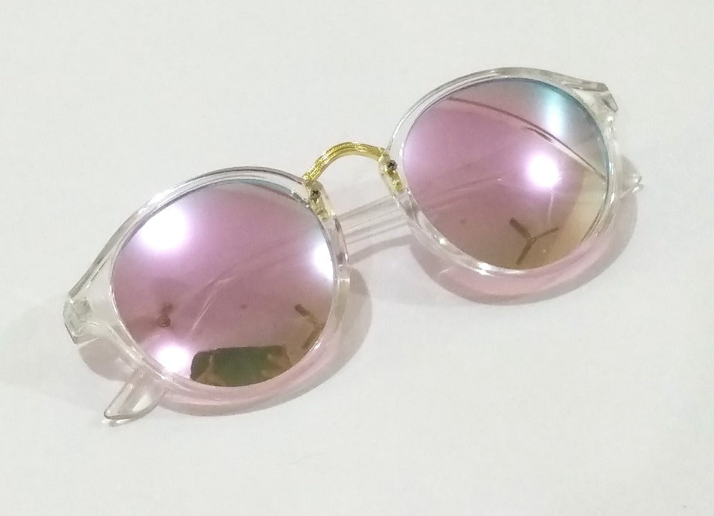 Buy Online Mantra Mirrored Round Unisex Sunglasses - (Mirror Grey Lens |  Steel Frame | Medium Size at Amazon.in