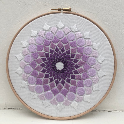 Medium Purple Plum, Embroidery Hoops. 3 7 Inch Embroidery Hoop. Coloured  Embroidery Hoop. Hand Embroidery Frame. 