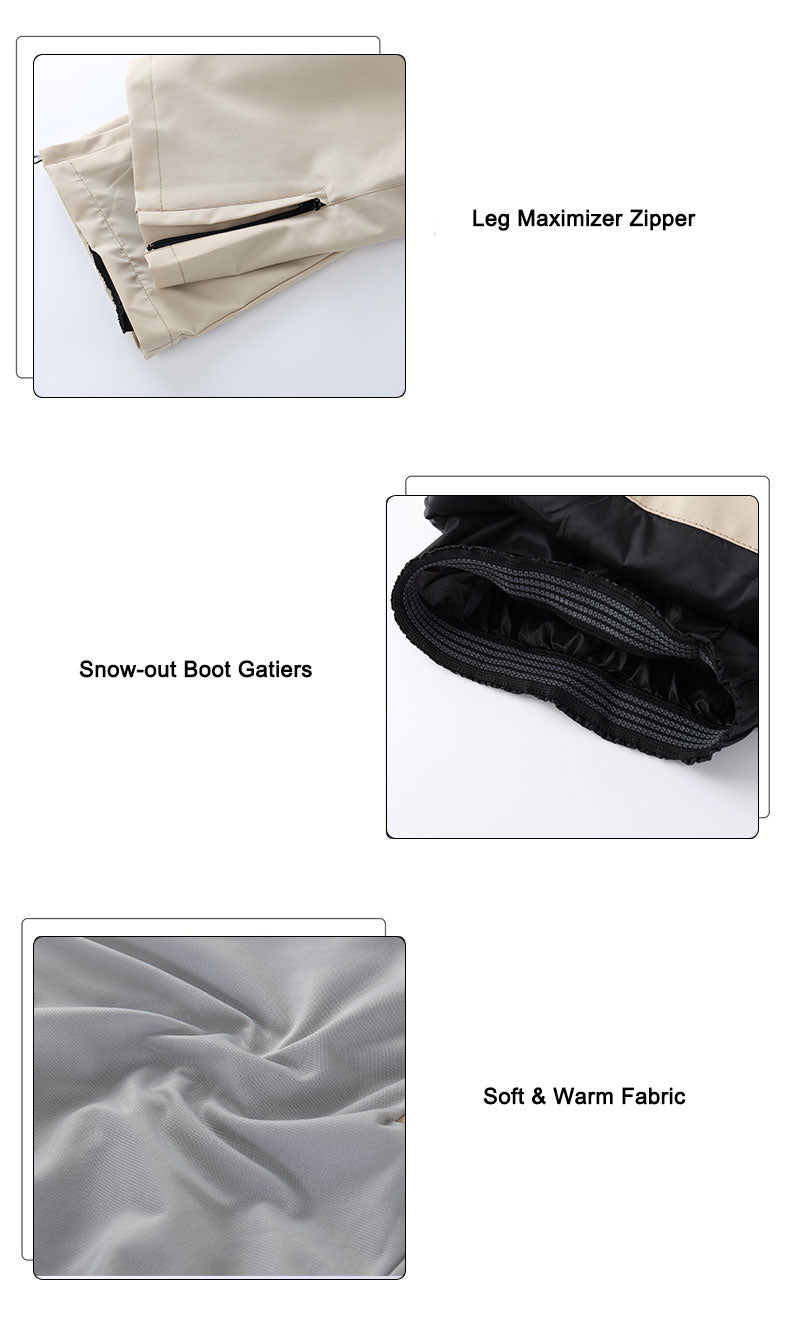 Women's Searipe Unisex Stylish Mountain DIscover Snowboard Pants Ski Bibs