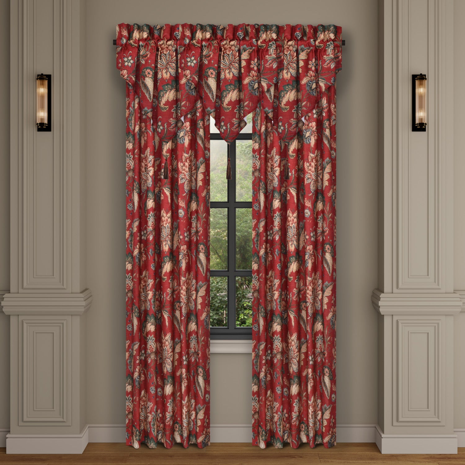 Enchanted Garden Window Ascot Valance