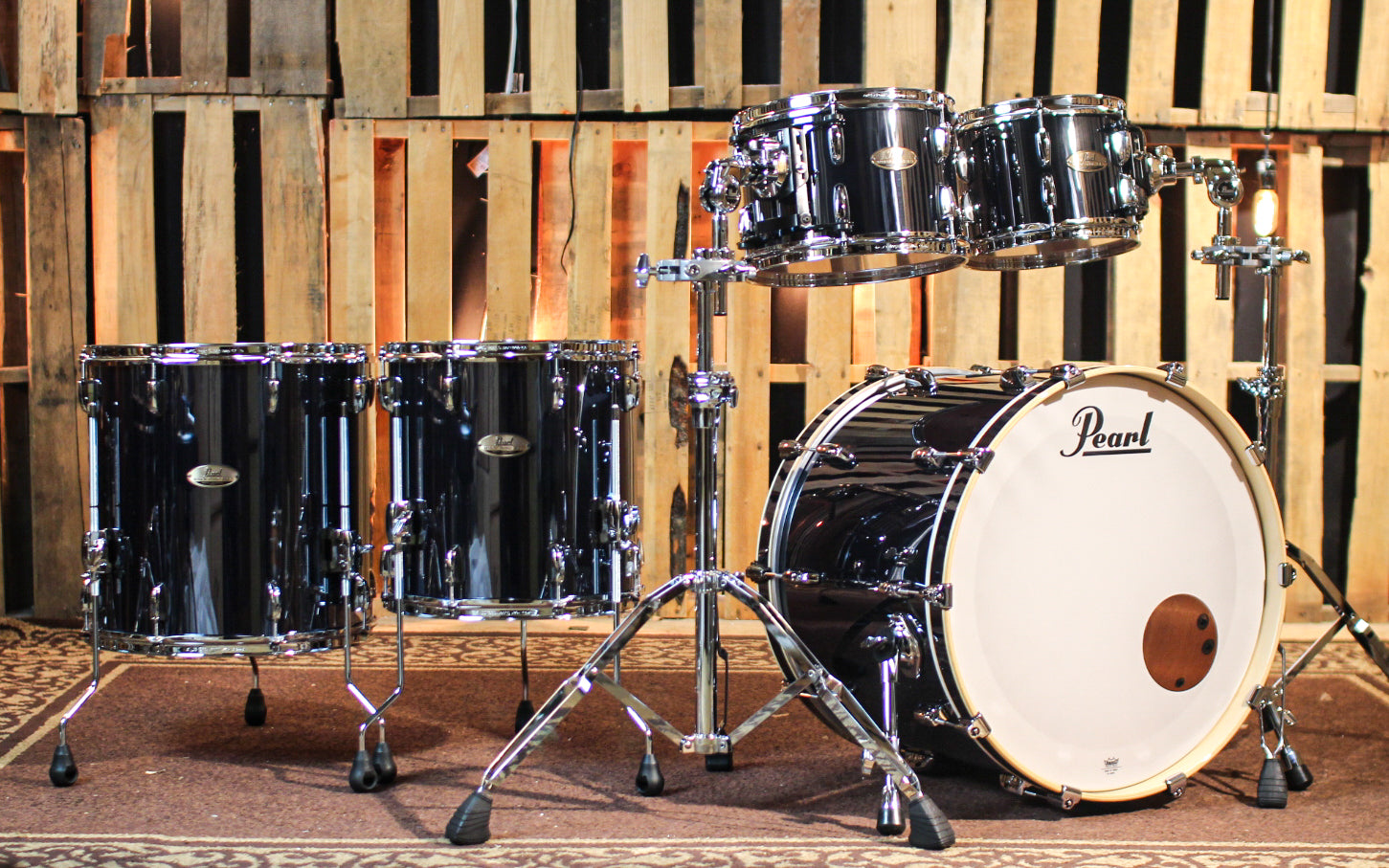 Pearl Session Studio Select Black Mirror Chrome Drum Set - 22x16, 10x7 –  The Drum Shop
