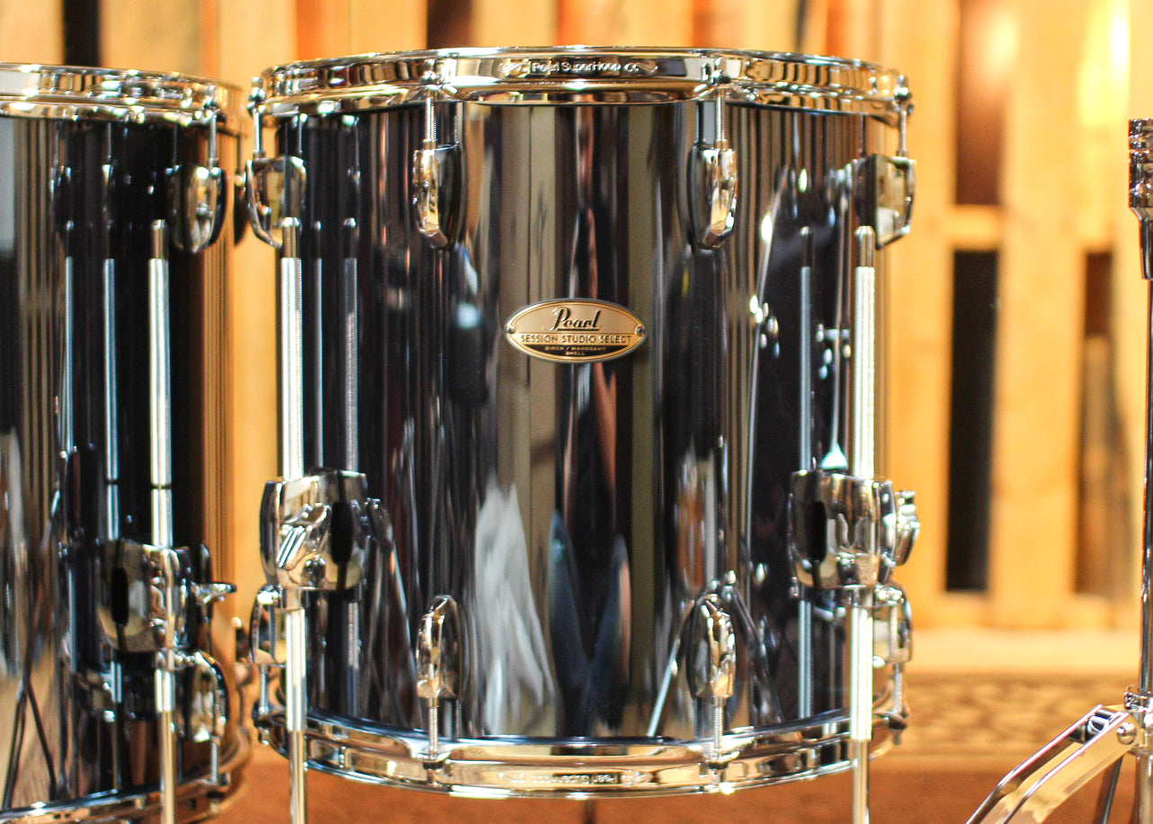 Pearl Session Studio Select Black Mirror Chrome Drum Set - 22x16, 10x7 –  The Drum Shop