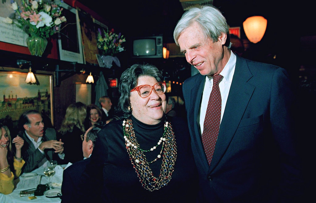 Elaine Kaufmann with the journalist George Plimpton.