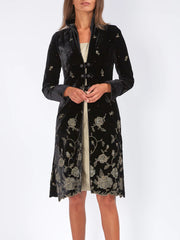 Westminster Coat Black Madoc Silk Velvet