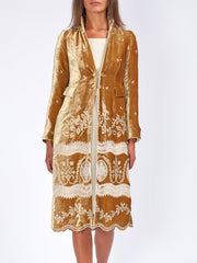 Eton Coat Bronze Prouve Silk Velvet