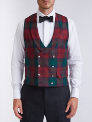Tartan Lindsey Double-Breasted Waistcoat with Lapel