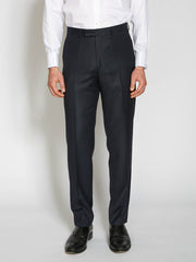 Navy Carlton Hopsack Windsor Trousers