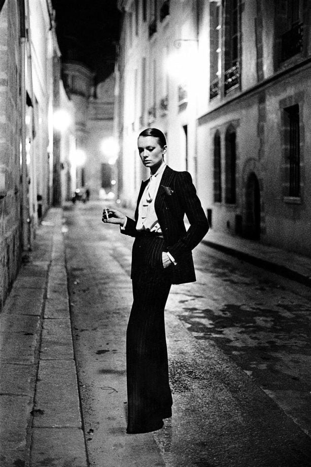 Helmut Newton's le Smoking image for French Vogue, 1975