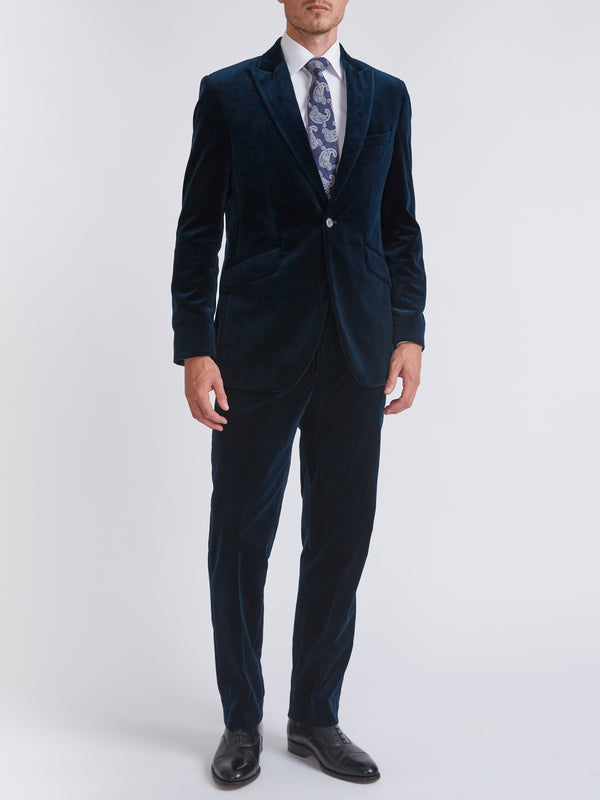 Royal Blue Velvet Dinner Jacket – Samuelsohn