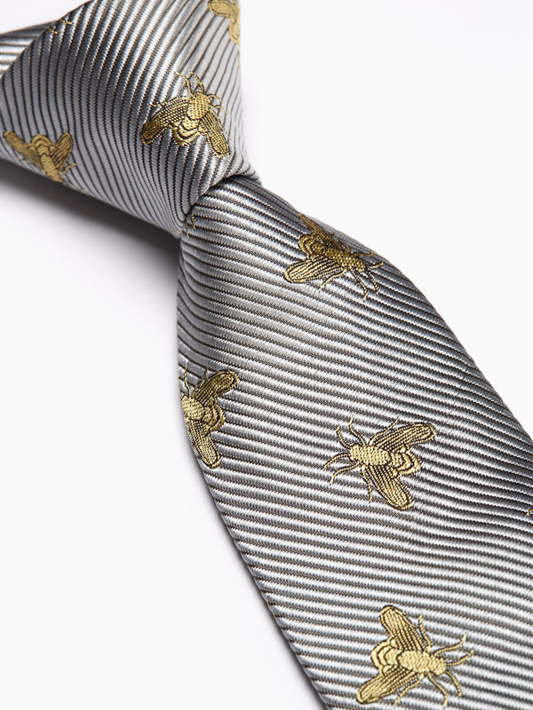 Black Gold Bees Silk Bow Tie – Favourbrook