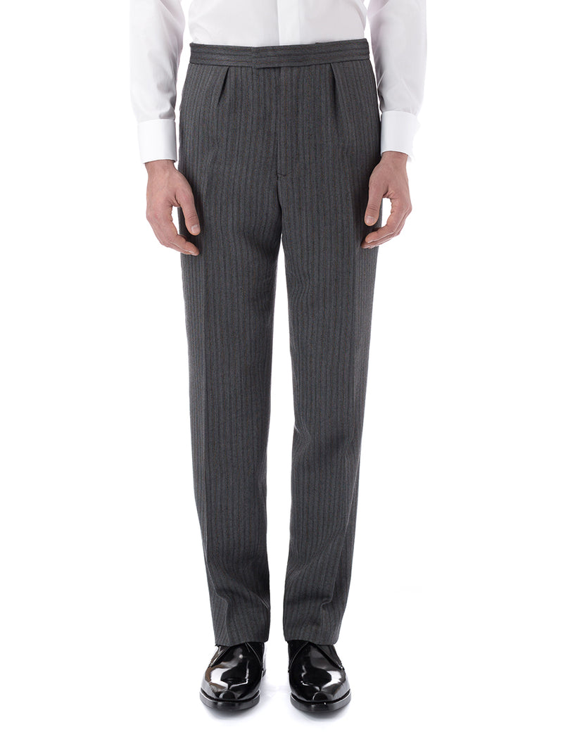 Grey Westminster Stripe Wool Cavalry Trousers – Favourbrook