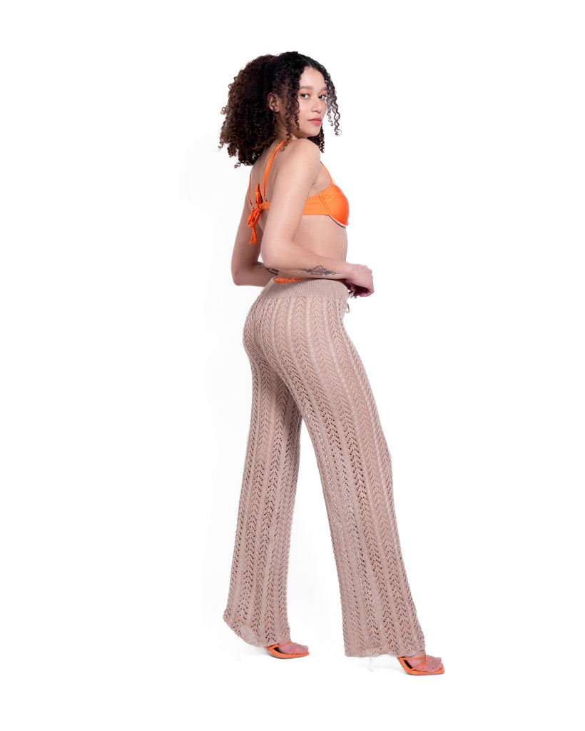 Jordina Knit Pant Set - Sand